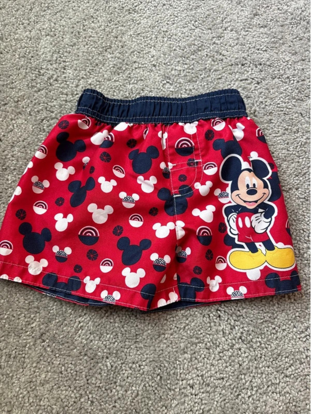 Disney Baby Boys Red Bathing Suit Bottoms 6-9 months EUC